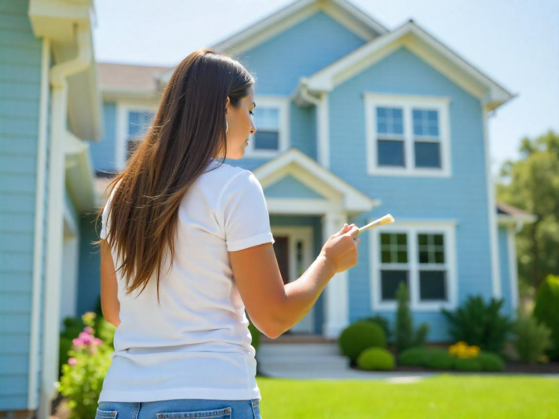 Casa com pintura profissional